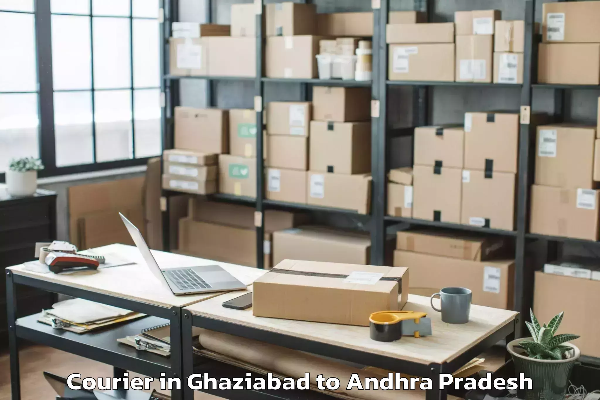 Affordable Ghaziabad to Pellakuru Courier